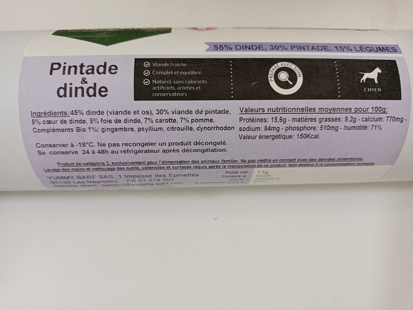 Mix pintade dinde 8kg