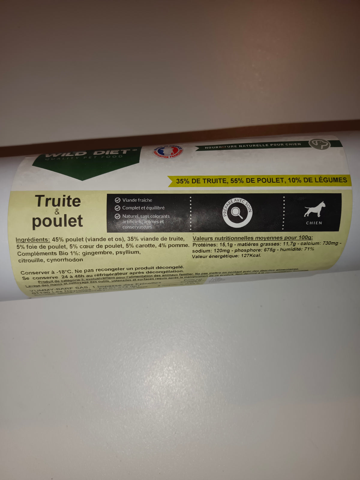 15 boudins 950g complet