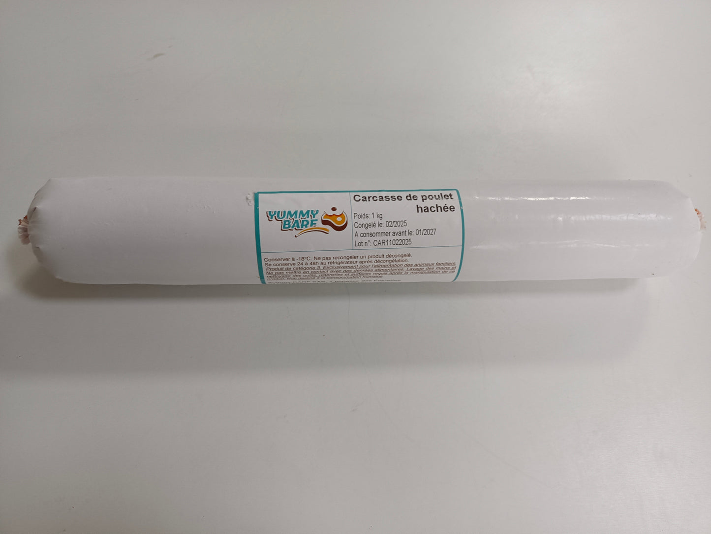 Carcasse de poulet hachée 1 kg