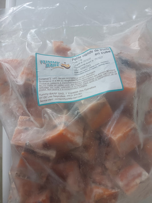 Cubes de truites 2 kg