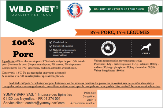 Mix complet porc 1kg